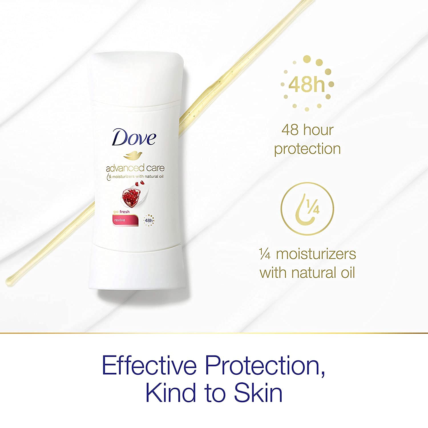 Buy now Dove Advanced Care Antiperspirant Deodorant, Revive, 2.6 Ounce (Pack of 2) at indiglob india