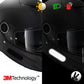 VFLUO - Kit 4 Retro Reflective Stripes Stickers for Mortorcyle Helmet - Stickers Approved to FR Dimension - High Visibility, 3M™ Technology - Discreet and design - Maximum Grip