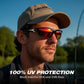 Buy now FAGUMA Sports Polarized Sunglasses For Men Cycling Driving Fishing UV400 Protection at indiglob india
