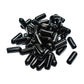 50pcs Vinyl Flexible End Caps, Rubber End Caps, Black Bolt Screw Thread Protector Safety Cover (13/64 Inch 5 mm)