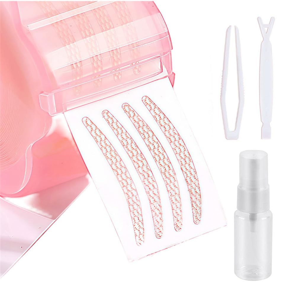 Eyelid Tape Invisible Eye Stickers Portable Breathable Natural Invisible Single Sided Double Eyelid Tape Self-Adhesive Eyelid Stickers Instant Eye Lift Strips With Y Fork (B)