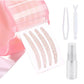 Eyelid Tape Invisible Eye Stickers Portable Breathable Natural Invisible Single Sided Double Eyelid Tape Self-Adhesive Eyelid Stickers Instant Eye Lift Strips With Y Fork (B)