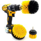 [3 Pack] Auto Detailing Drill Brush Set, Wheel Cleaner Brush, Car Cleaner Wash Brush Supplies Kit Fit Tire, Car Mats, Floor Mat, Bathroom and Auto Power Scrubber Brush Cleaning Sets