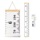 Buy now Mibote Baby Growth Height Chart Handing Ruler Wall Decor for Kids, Canvas Removable Height Growth Chart 79" x 7.9" (Black & White) at indiglob india