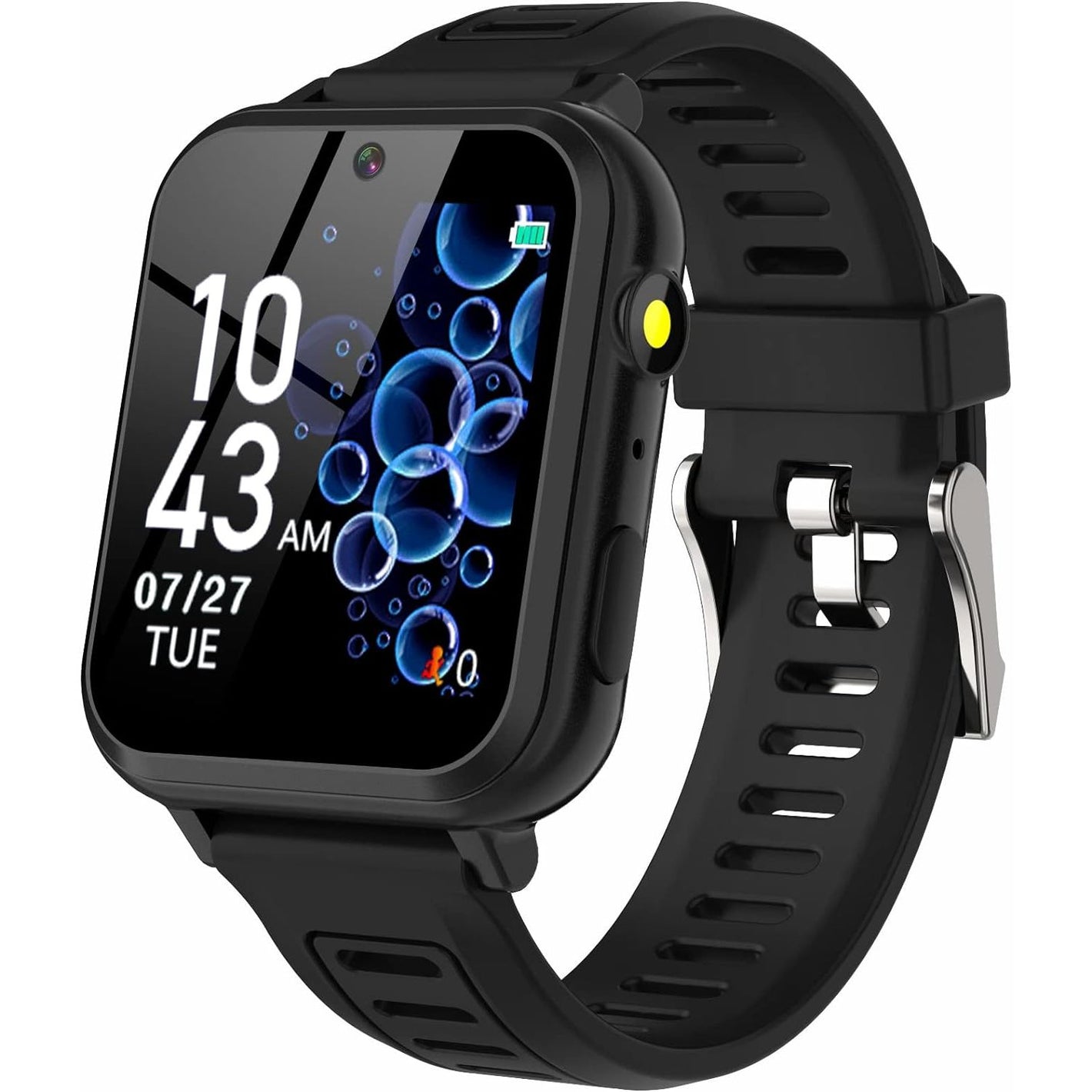 Phyulls Smart Watch for Kids, Smart Watch Toys with 39 Games Camera Video Recorder Music Alarm Calculator Calendar Flashlight Stopwatch Pedometer Gift Toys for 3-12 Years Old Boys and Girls (Black)