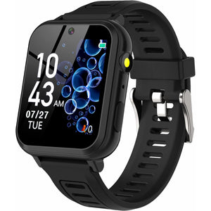 Phyulls Smart Watch for Kids, Smart Watch Toys with 39 Games Camera Video Recorder Music Alarm Calculator Calendar Flashlight Stopwatch Pedometer Gift Toys for 3-12 Years Old Boys and Girls (Black)