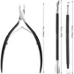 Cuticle Trimmer Cuticle Remover with Cuticle Pusher, XUNXMAS Professional Stainless Steel Durable Pedicure Manicure Tools Cutter Nipper Scissor Clipper for Fingernails and Toenails Dead Skin Black