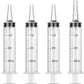 Frienda Large Plastic Syringe 4 Pack Measuring Syringe Tools Dispensing Multiple Uses(60 ml)