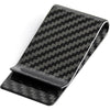 CL CARBONLIFE Carbon Fiber Wallet Money Clip for Cash and Credit Card, Super Slim & Light Minimalist Holder Clip for Men - Glossy Black