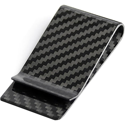 CL CARBONLIFE Carbon Fiber Wallet Money Clip for Cash and Credit Card, Super Slim & Light Minimalist Holder Clip for Men