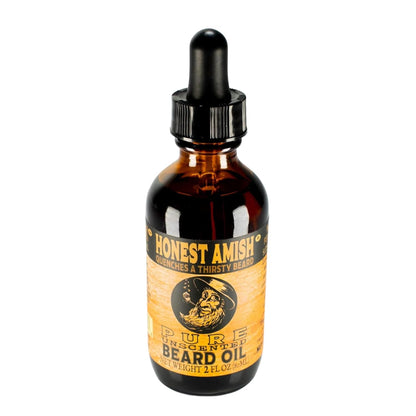 Honest Amish - Pure Beard Oil - 2 Ounce - Fragrance Free
