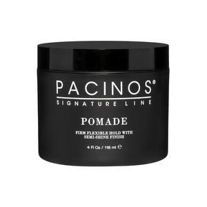 Pacinos Pomade - Flexible Hold, Frizz Control - High Shine Pomade for All Hair Types - 4oz
