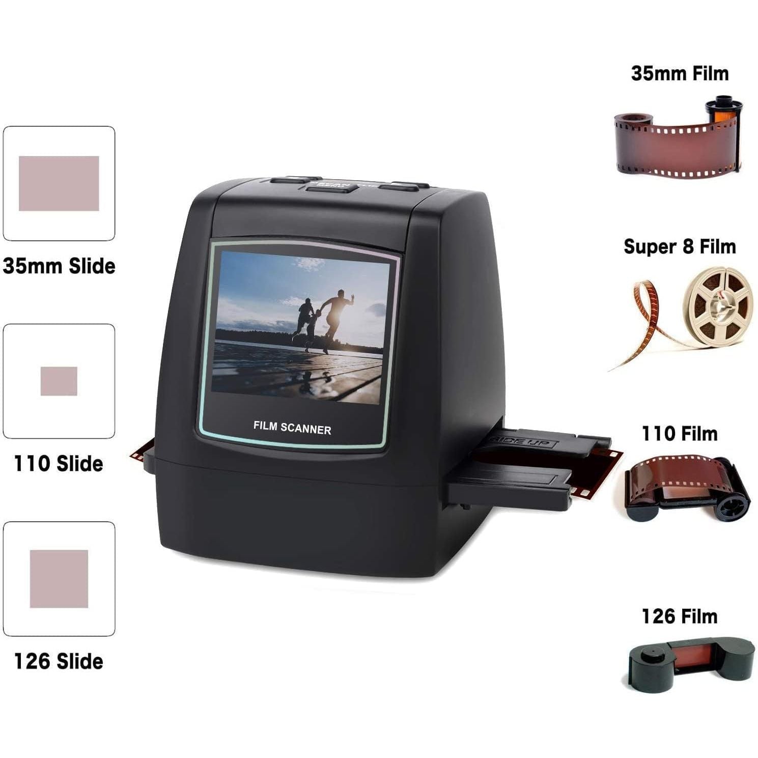 Buy now DIGITNOW 22MP All-in-1 Film & Slide Scanner, Converts 35mm 135 110 126 and Super 8 Films/Slides/Negatives to Digital JPG Photos, Built-in 128MB Memory, 2.4 LCD Screen at indiglob india