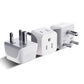 Buy now Ceptics Schuko Germany, France Plug Adapter, Dual Input - Ultra Compact Light Weight - Usa to Russia, South Korea Travel Adaptor Plug - Type E/F (3 Pack) at indiglob india