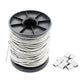 DGOL Coated 100 ft Picture Wire 304 Stainless Steel Rope 1/16 inch (1.5 mm) Photo Hanging Cable,7x7 Standard Core,100 feet,with 10pcs Sleeves