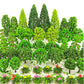 Buy now Tazimi 60 Pieces Model Trees 1.36-6 inch Mixed Model Tree Train Scenery Architecture Trees Fake Trees for DIY Crafts, Building Model, Scenery Landscape Natural Green at indiglob india
