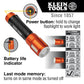 Buy now Klein Tools 56412 Rechargeable LED Flashlight with Flood Light, 500 lumens, USB-C Rechargeable, Pocket Clip, Magnet, for Professional Work at indiglob india