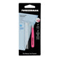Tweezerman Stainless Steel Mini Slant Tweezer, Neon Pink, 1 Count