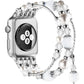 Simpeak Beaded Bracelet Band Compatible with Apple Watch Series 10 9 8 7 6 SE 5 4 3 2 1, Women Fashion Handmade Elastic Bracelet Stretch Strap Compatible with iWatch 42mm(Series 10)/40mm/38mm/41mm