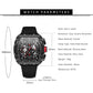 AIMES Watch Wristwatch for Men Fashion Casual Cool Big Dial Watch Luminous Waterproof Sport Analog Quartz Business Mens Watches Silicon Strap Dress Watch