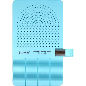 JUYA Quilling Knitting Board with 2 Functions Have Sticks Storage (Blue)
