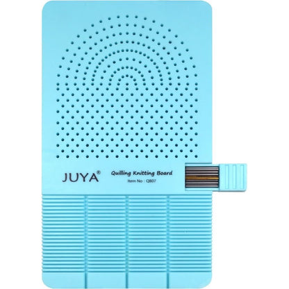 JUYA Quilling Knitting Board with 2 Functions Have Sticks Storage (Blue)