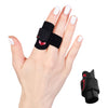 Neoprene Finger Splint Wraps Adjustable Finger Brace Trigger Finger Buddy Splints Mallet Finger Guards for Arthritis Sport Finger Support Sleeves Protector for Basketball Volleyball Tennis - Red & Black