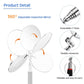 Buy now Frienda 2 Pieces Lighted Telescoping Inspection Mirror Flexible Retractable LED Automotive Extension Round Dental Mirror with Light Pickup Tools Valentine Birthday Gift for Men, Husband, Father at indiglob india