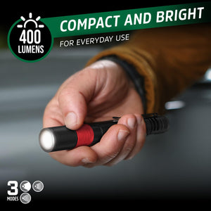 Buy now Energizer X-400 Pen light Flashlight Rechargeable, Bright Penlight IPX4 Water-Resistant, Lightweight and Durable, Rechargeable Flashlight, USB Charging Cable Included at indiglob india