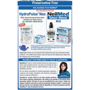 NeilMed NasaFlo Unbreakable Neti Pot with 60 Premixed Packets