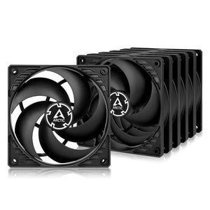 ARCTIC P12 PWM PST (5 Pack) - PC Fans, 120mm Case Fan, PWM Sharing Technology (PST), Pressure-optimised, Quiet Motor, Computer, 200–1800 RPM (0 RPM <5%) - Black