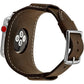 Buy now Leather Band Compatible with Apple Watch Series 9 8 45mm Bands, Genuine Leather Strap with Stainless Clasp for Watch Ultra 2 49mm/SE Series 7 6 5 4 3 2 45mm 44mm 42mm Band at indiglob india