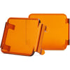 2PCS Pod Light Covers Amber 3 Inch LED Light Bar Cover Amber LED Pods 3x3 Square Work Lights Cube Covers Ditch Pods PC Lens Cover - Amber