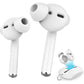 AhaStyle 4 Pairs AirPods Ear Tips Silicone Earbuds Cover [Not Fit in The Charging Case] Compatible with Apple AirPods (2 Pair Large & 2 Pairs Small, White)