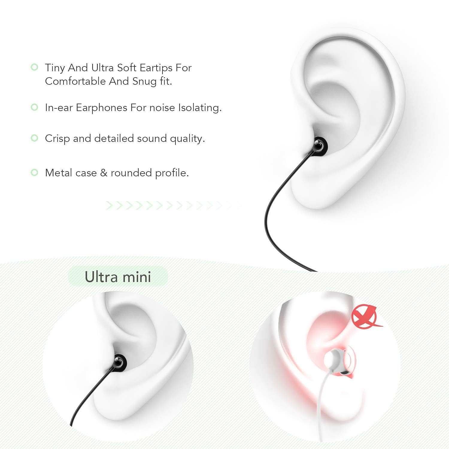 Buy now AGPTEK Sleep Earbuds, in-Ear Earphones for Sleeping with 3 Sizes Ultra-Light Soft Silicone, Noise Isolating Headphone Perfect for Sleeping, Insomnia, Side Sleeper, Air Travel, Meditation & Relaxation at indiglob india