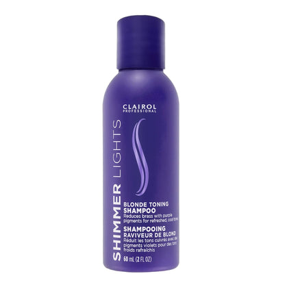 Clairol Professional Shimmer Lights Purple Shampoo | Neutralizes Brass & Yellow Tones | For Blonde, Silver, Gray & Highlighted Hair