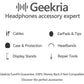 Geekria Replacement Ear Pads for Sennheiser PXC480, PXC550, PXC550-II, MB660 UC, MB 660 MC Headphones Ear Cushions, Repair Parts with Video Guide (Black)