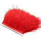 YEQIN 2 Yards Natural & Soft Ostrich Feathers Fringe Trims Ribbon - Used for Dress, Sewing Decoration, Craft Clothing, Boots, Wedding Decoration, DIY, Etc (mistyrose)