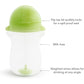 Munchkin Any Angle Weighted Toddler Straw Cups with Click Lock Lid, 10 Ounce, 2 Pack, Blue/Green