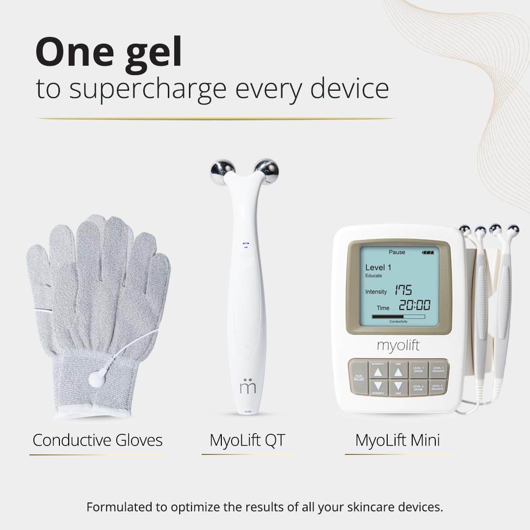 7E Wellness ReStore Conductive Microcurrent Gel with Bio-Active Complex - 4oz - Facial Skin Care with Green Tea Extract, Hyaluronic Acid & Collagen Peptides - Anti-Aging & Skin Tightening - My Store