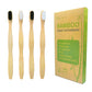 Buy now EasyHonor Extra Toothbrush for Sensitive Gums, Micro Fur Manual Toothbrush with 20000 Soft Floss Bristle for Pregnant Women, Elderly, Braces and Gum Recessions, Protect Fragile Gums (6 Pack) 4 packs(bamboo handle,gray + white bristles) at indiglob india
