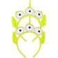 2 PC Alien Headband Adult, Alien Headbands Three-eyed Headband Monster Toy Plush Headwear Hat Accessories for Party Girls and Children