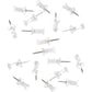 100-Pack Push Pins Tacks, Clear Plastic Head, Steel Point,Thumb Tacks for Wall Corkboard Map Calendar Photo -Home Office Craft Projects Heavy Duty Head Pin