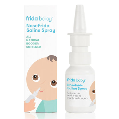 Frida Baby NoseFrida Saline Mist Spray, Baby Saline Nasal Spray Decongestant for Allergy Relief and Congestion Relief to Soften Nasal Passages, 0.68 fl oz