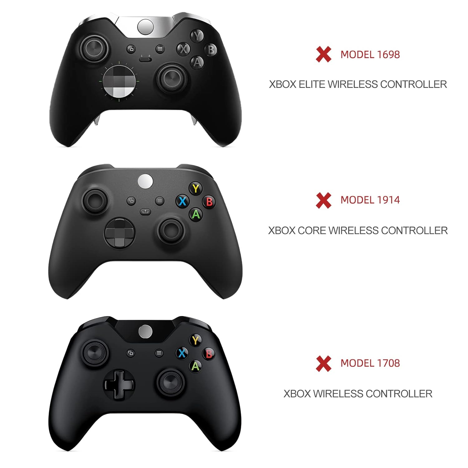 Buy now Metal Replacement Thumbsticks for Xbox Elite Controller Series 2 Core, Component Pack Includes 4 Swap Magnetic Joysticks, 4 Paddles, 1 Standard D-Pads, Accessories Parts for Xbox One Elite 2(Black) at indiglob india
