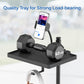 Buy now Functional Microphone Stand Tray with Adjustable Mic Stand Phone Holder - 8.7"x6.5" Mic Stand Tray Shelf Clamp-On Music Stand Accessory for Live Streaming Karaoke Recording at indiglob india