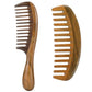 Louise Maelys Hair Comb Wooden Wide Tooth Combs for Curly Hair Detangling Sandalwood