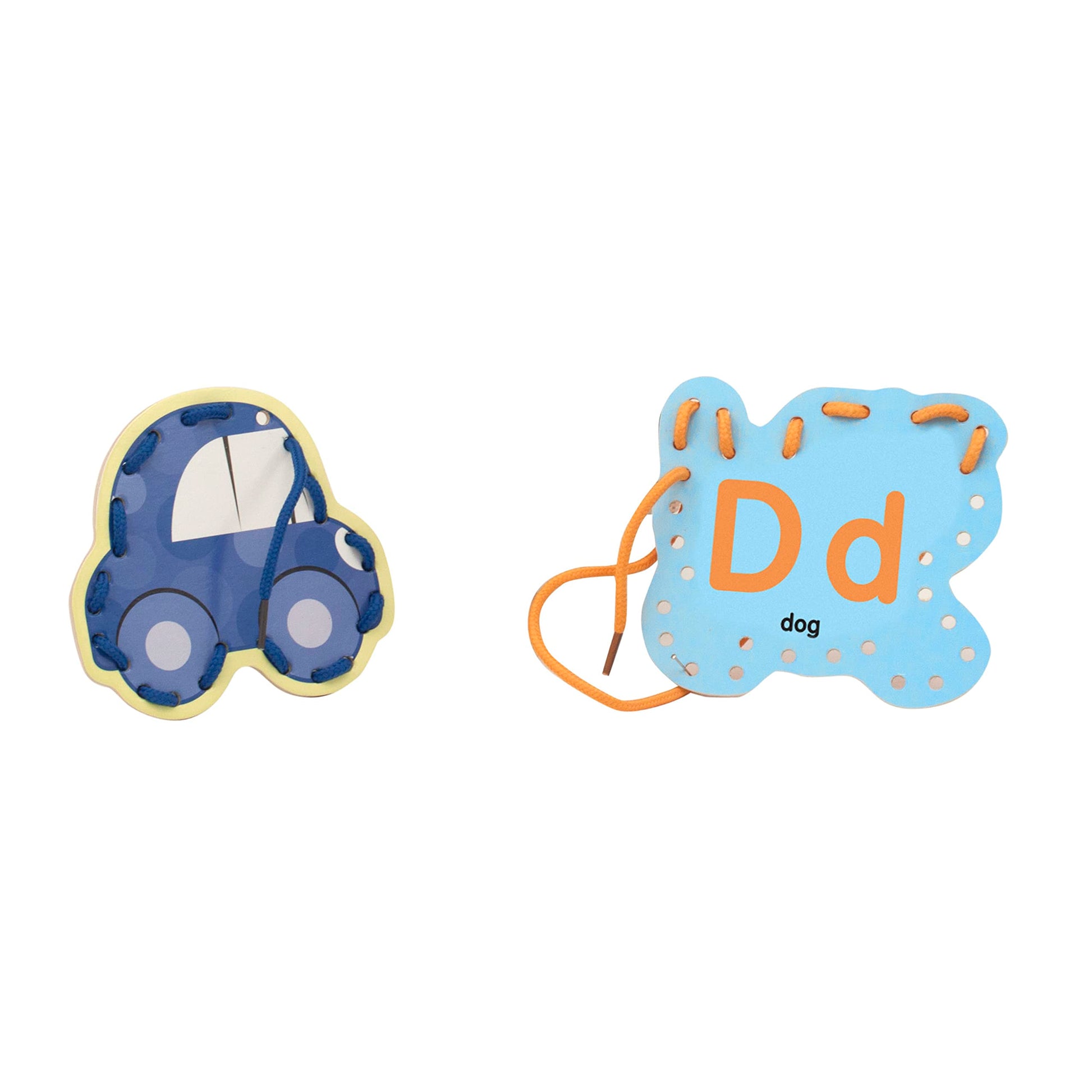 Buy now Melissa & Doug Alphabet Wooden Lacing Cards With Double-Sided Panels and Matching Laces at indiglob india