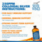 Natural Path Silver Wings Colloidal Silver Liquid - Enhanced Immune Support Supplement - 250ppm (1250mcg) - 2oz Dropper