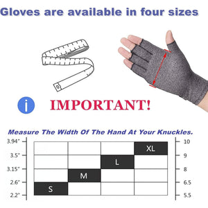 Arthritis Gloves Women Men,Strengthen Compression Gloves to Alleviate Carpal Tunnel,Rheumatoid,Tendonitis,Arthritis Pain Relief Gloves,Fingerless Gloves for Computer Typing and Daily Work - Small